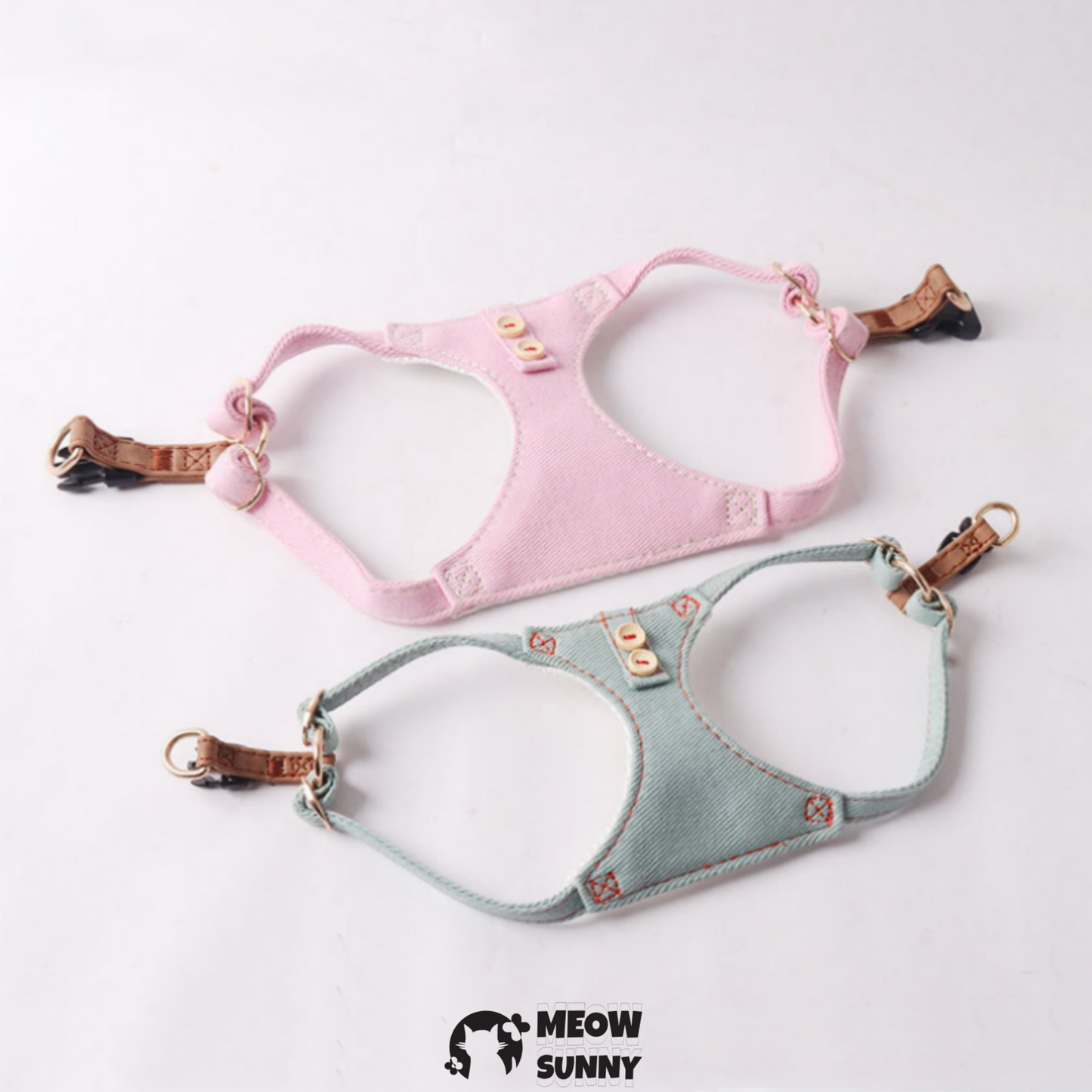 Dogs & Cats Soft Fabric Adjustable Comfortable Fit Vest Dog Harness