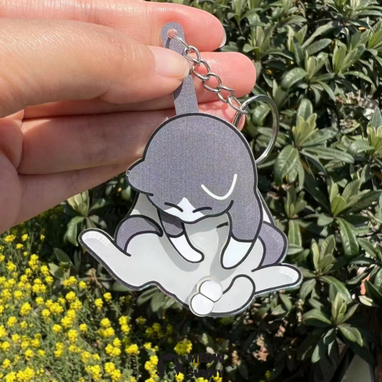 Funny Cat Keychain