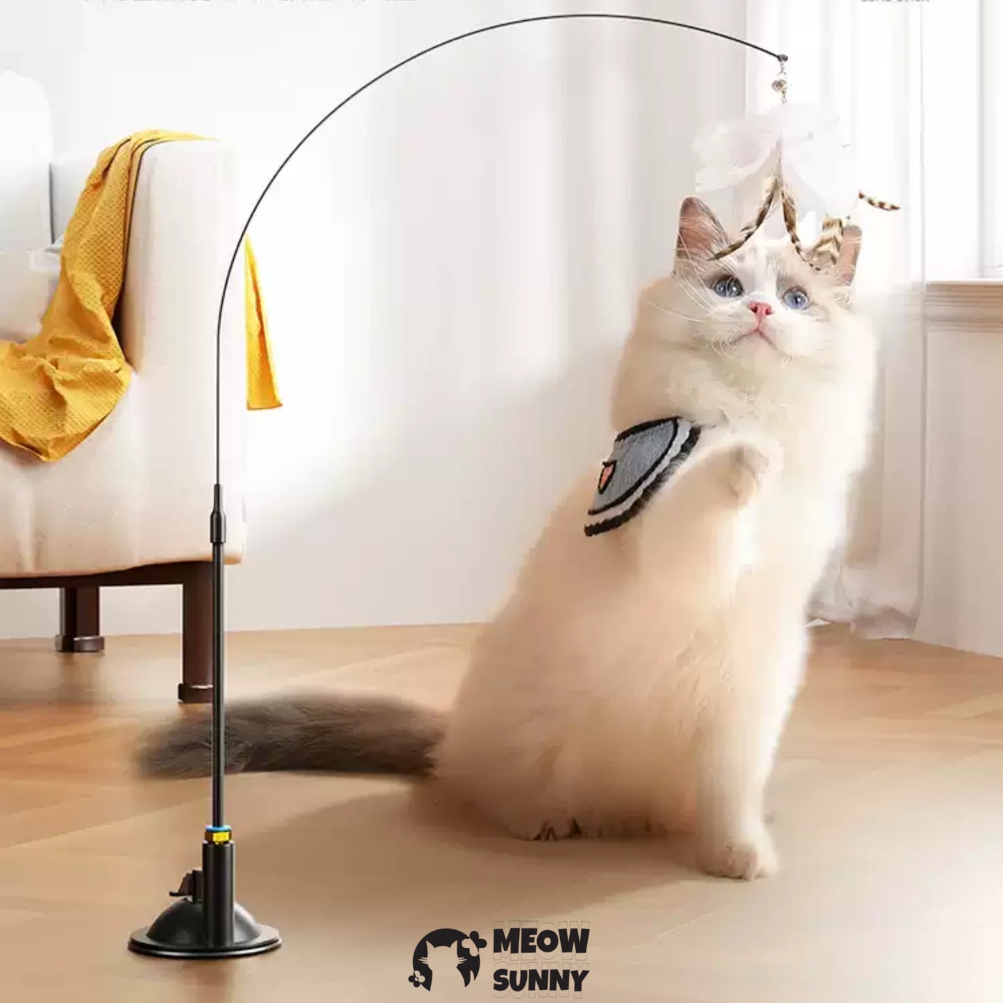 Interactive Cat Toys Natural Bird Feather