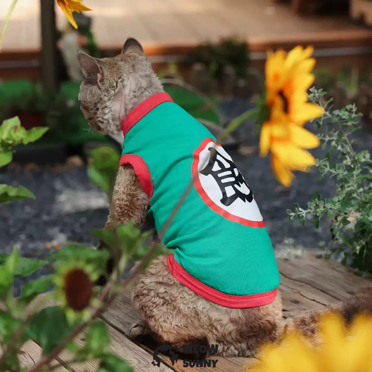 Summer thin cotton breathable cartoon cat vest