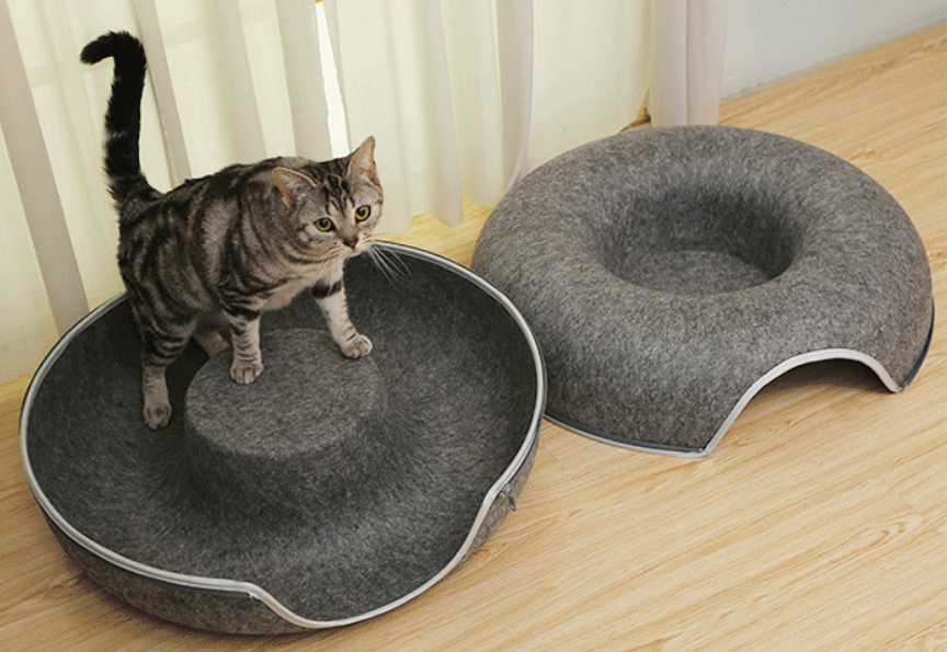 Cat Tunnel Bed for Indoor Cats