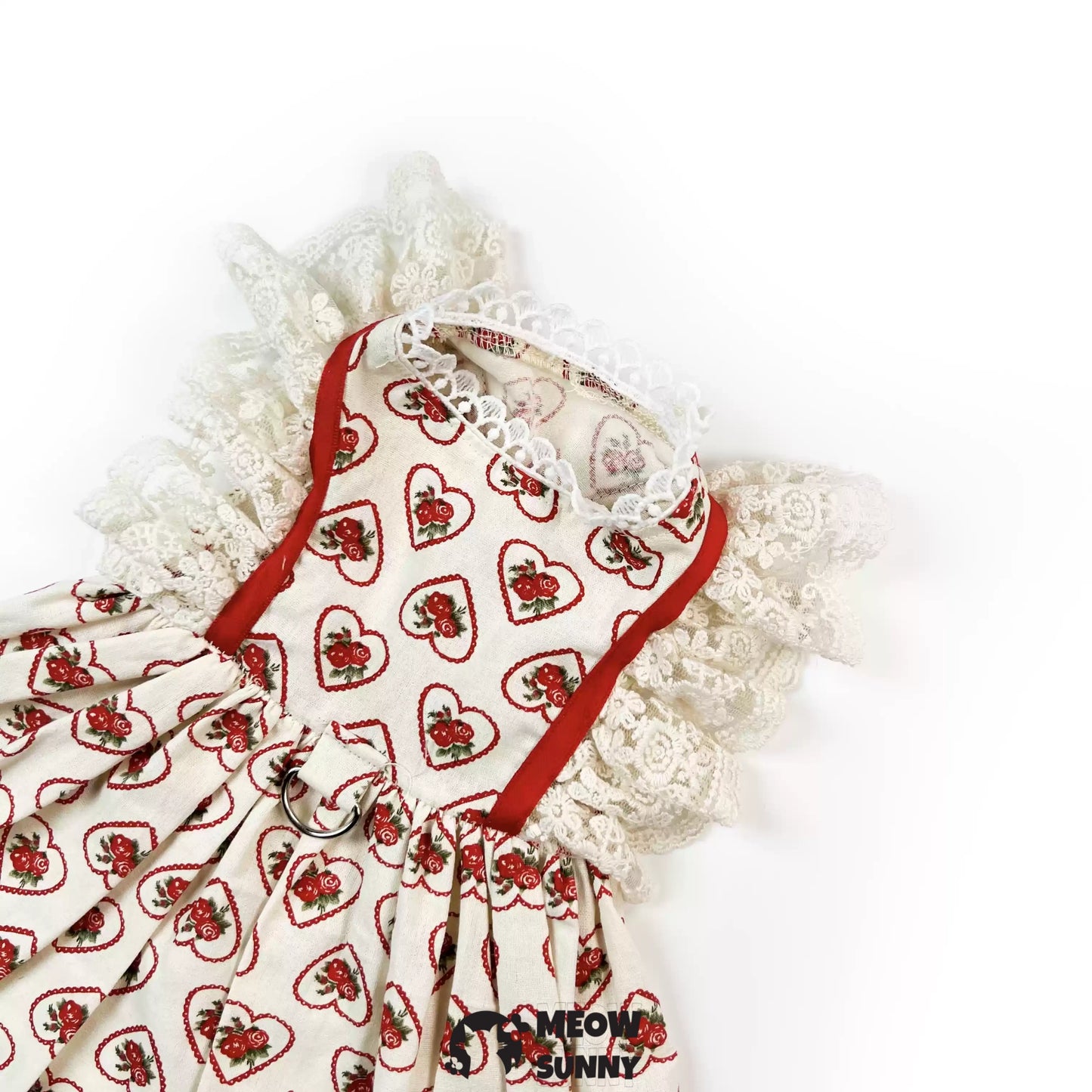 Sweet Heart Strawberry Cat and Dog Princess Dress