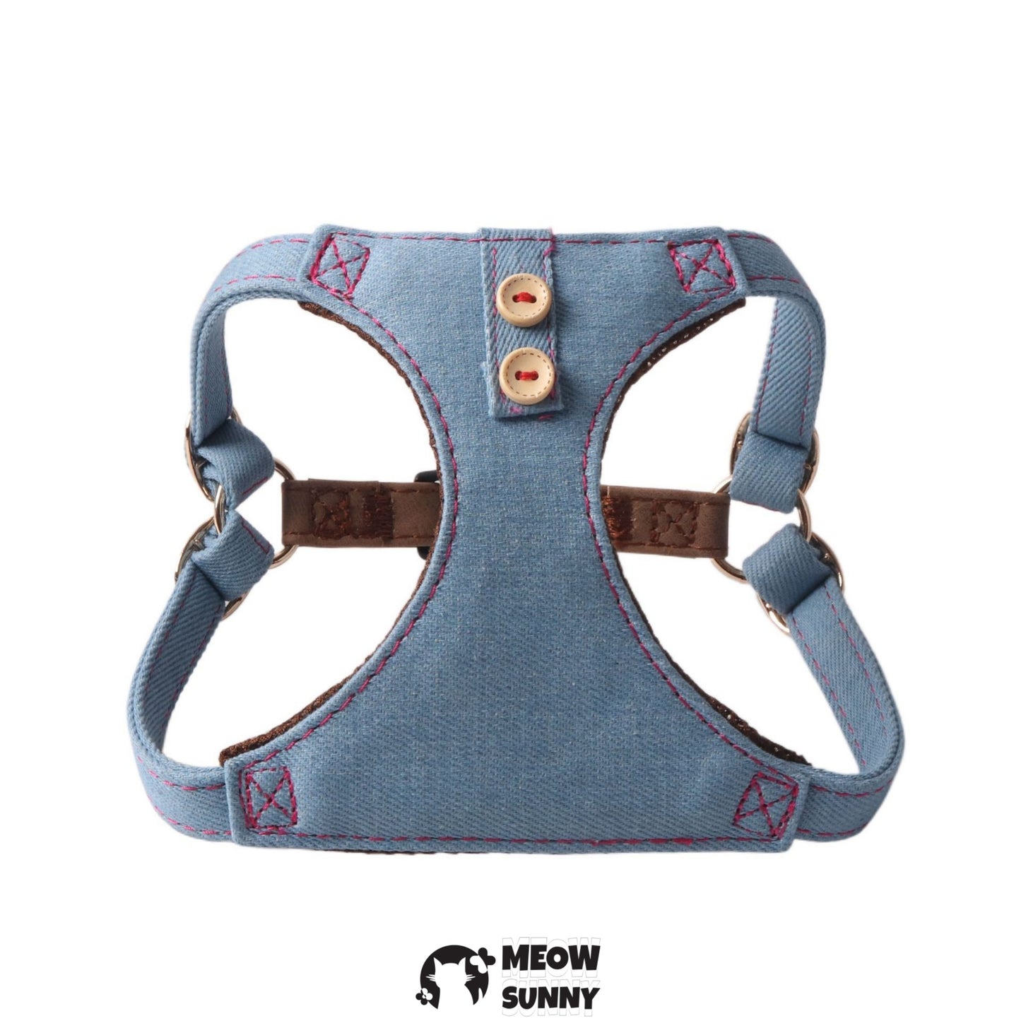 Dogs & Cats Soft Fabric Adjustable Comfortable Fit Vest Dog Harness