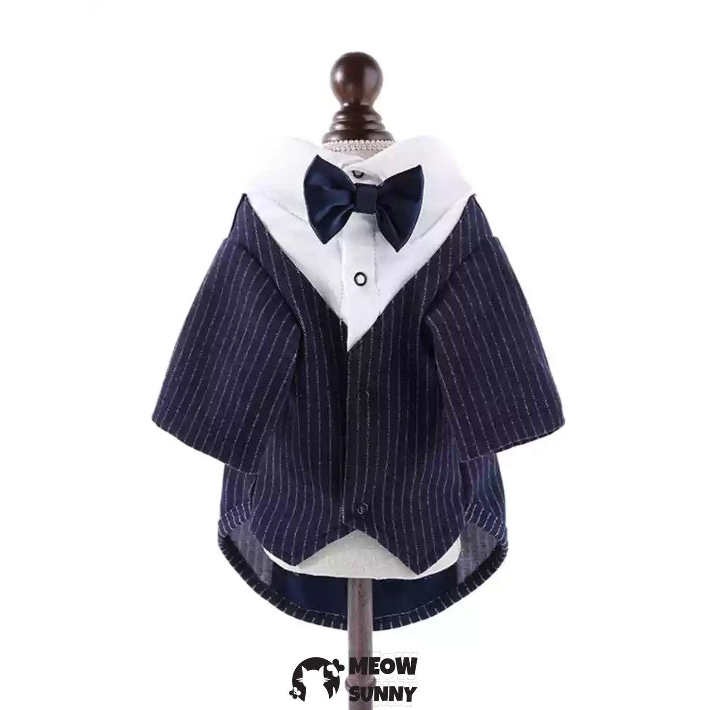 Cat Tuxedo Outfit, Sphynx Cat Costume Formal Suit with Bow Tie, Stylish Cat Shirt Fashion Apparel Fancy Clothes, Kitten Formal Attire Wedding Onesie Costume for Cats Only