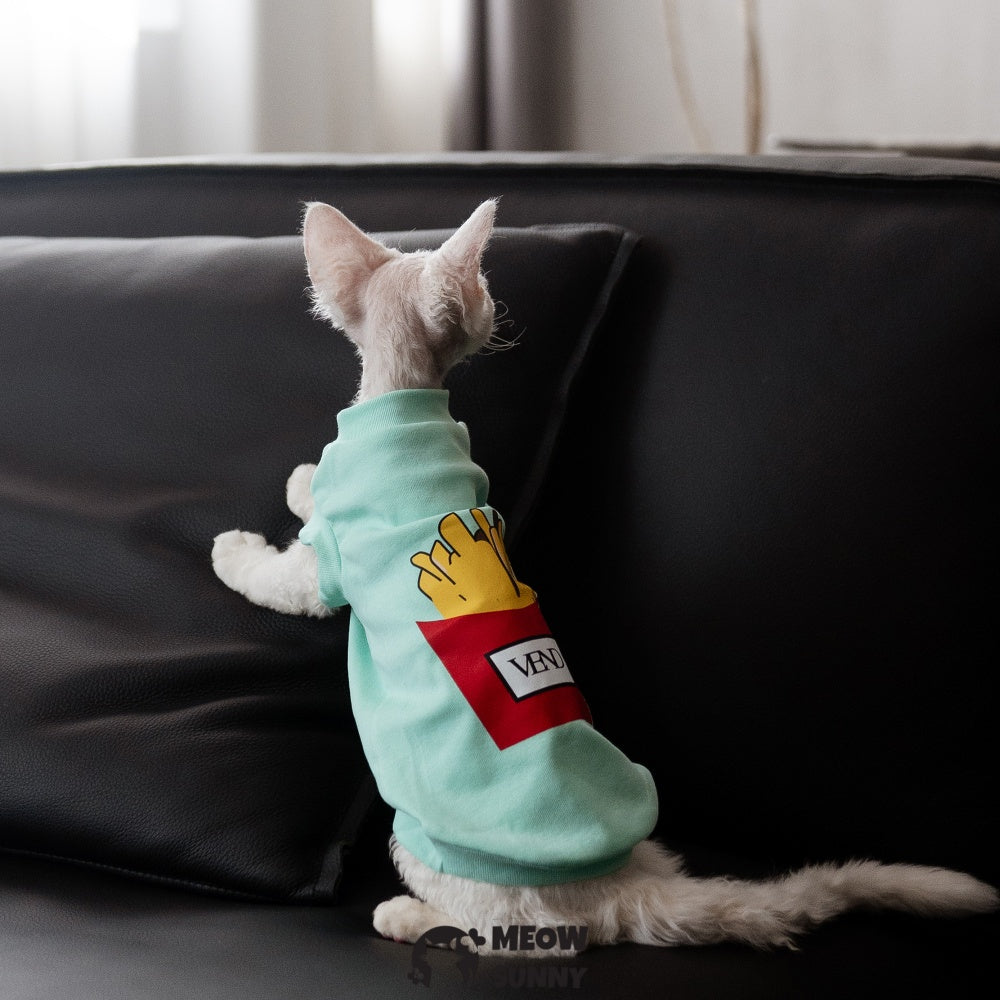 Sphynx Cat Breathable Stretchy Cat Summer Vest,mint green