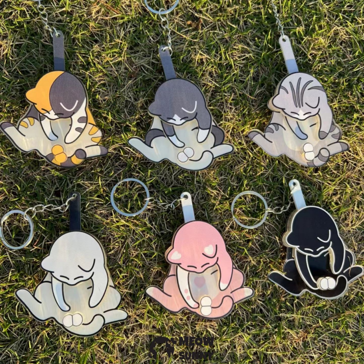 Funny Cat Keychain
