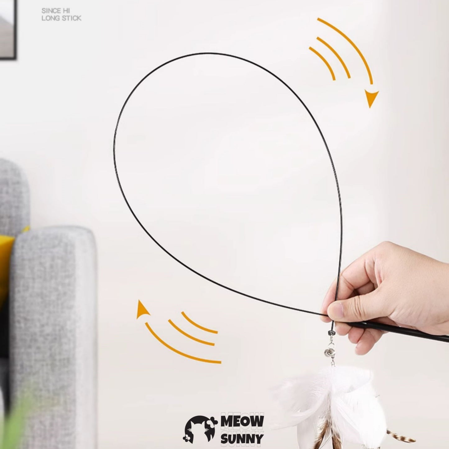 Interactive Cat Toys Natural Bird Feather