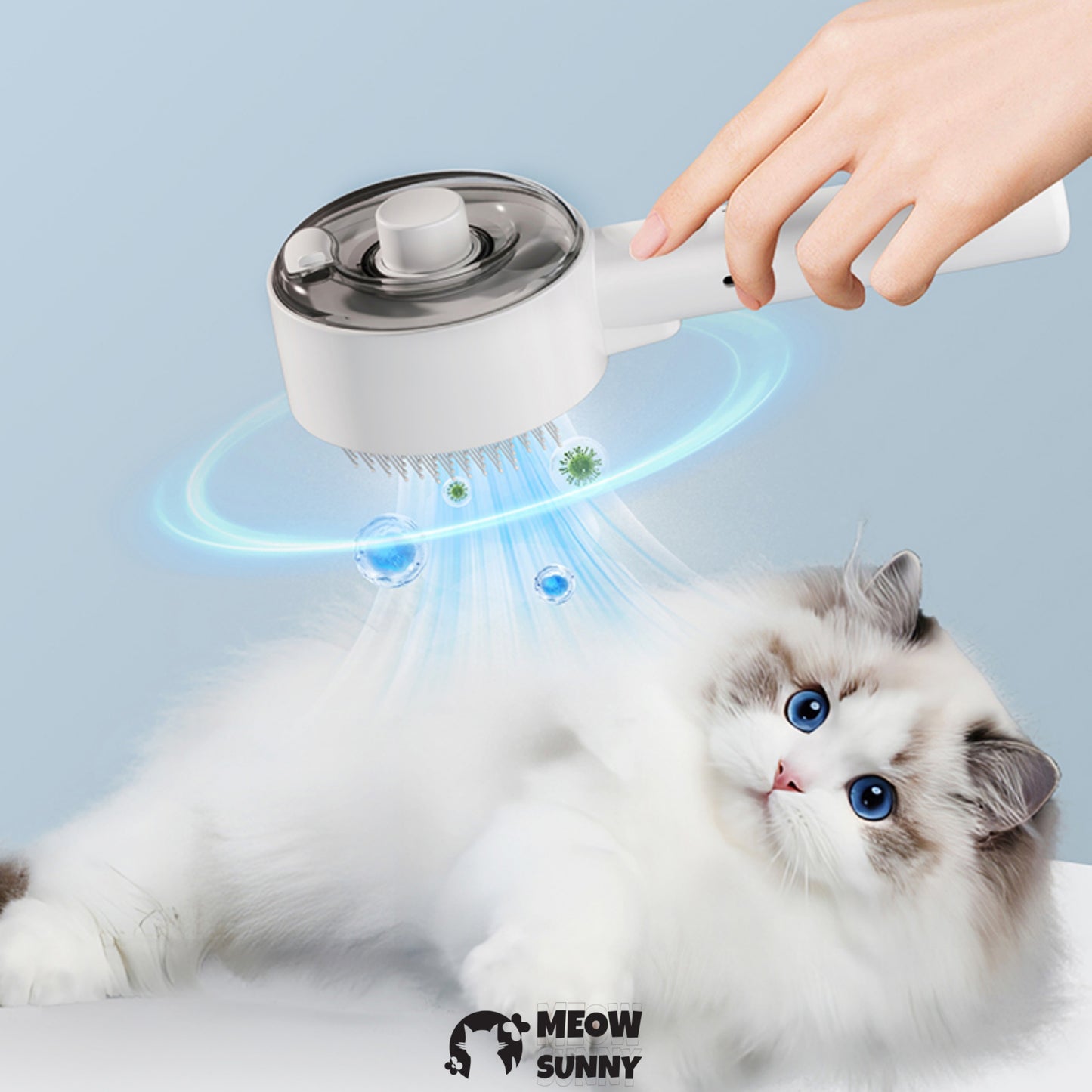 Cleaning Steamy Pet Brush,Anti-Static