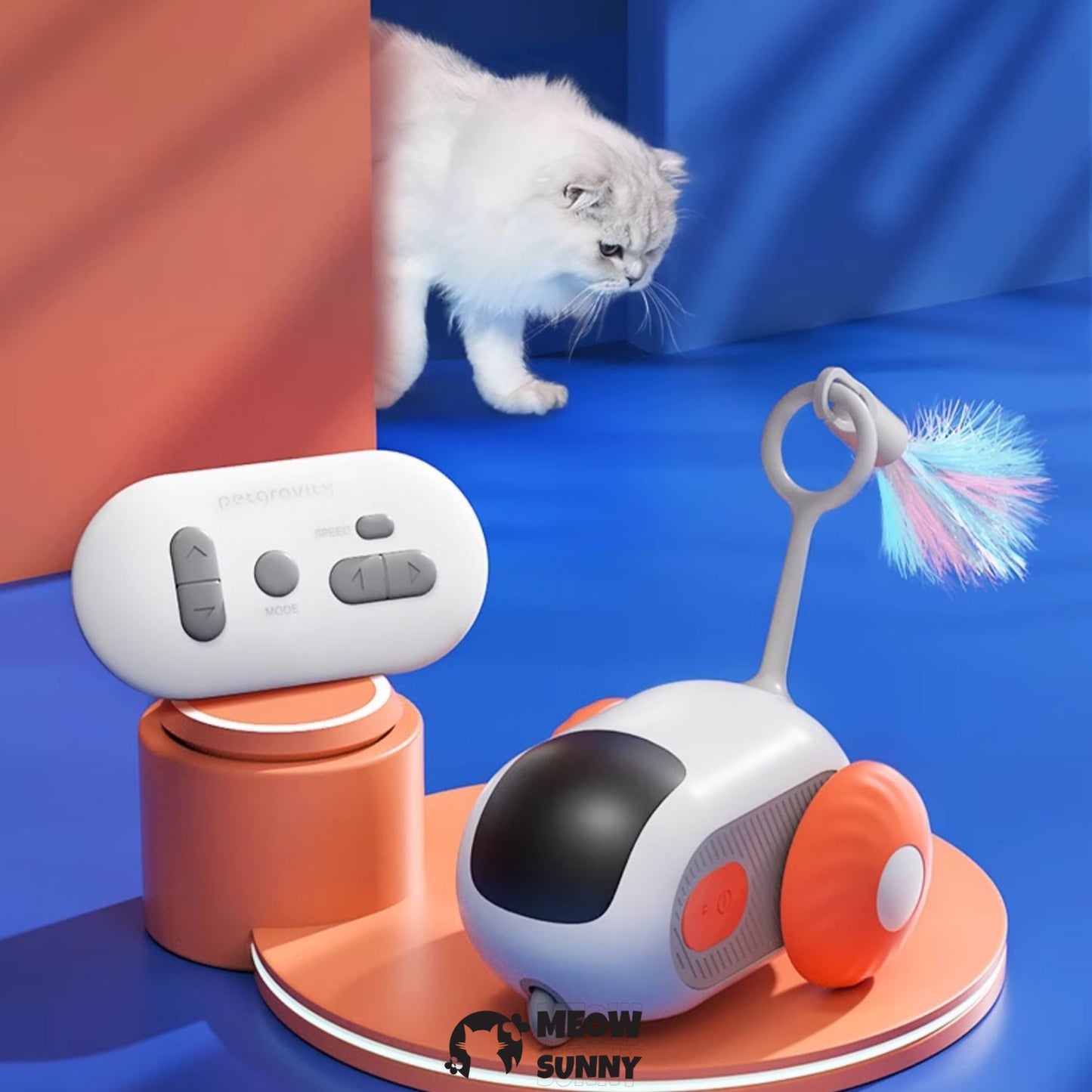 Smart remote control mini car cat toy