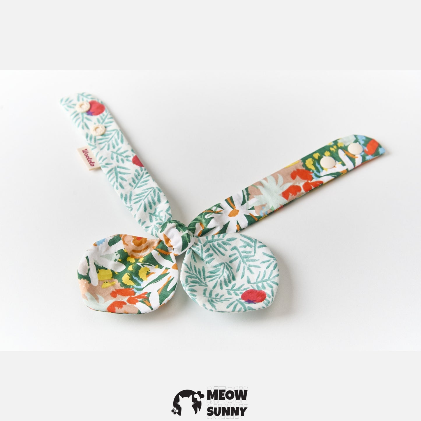 Heart-Shaped Collar Butterfly Flower Print Pet Cat &Dog Bowtie