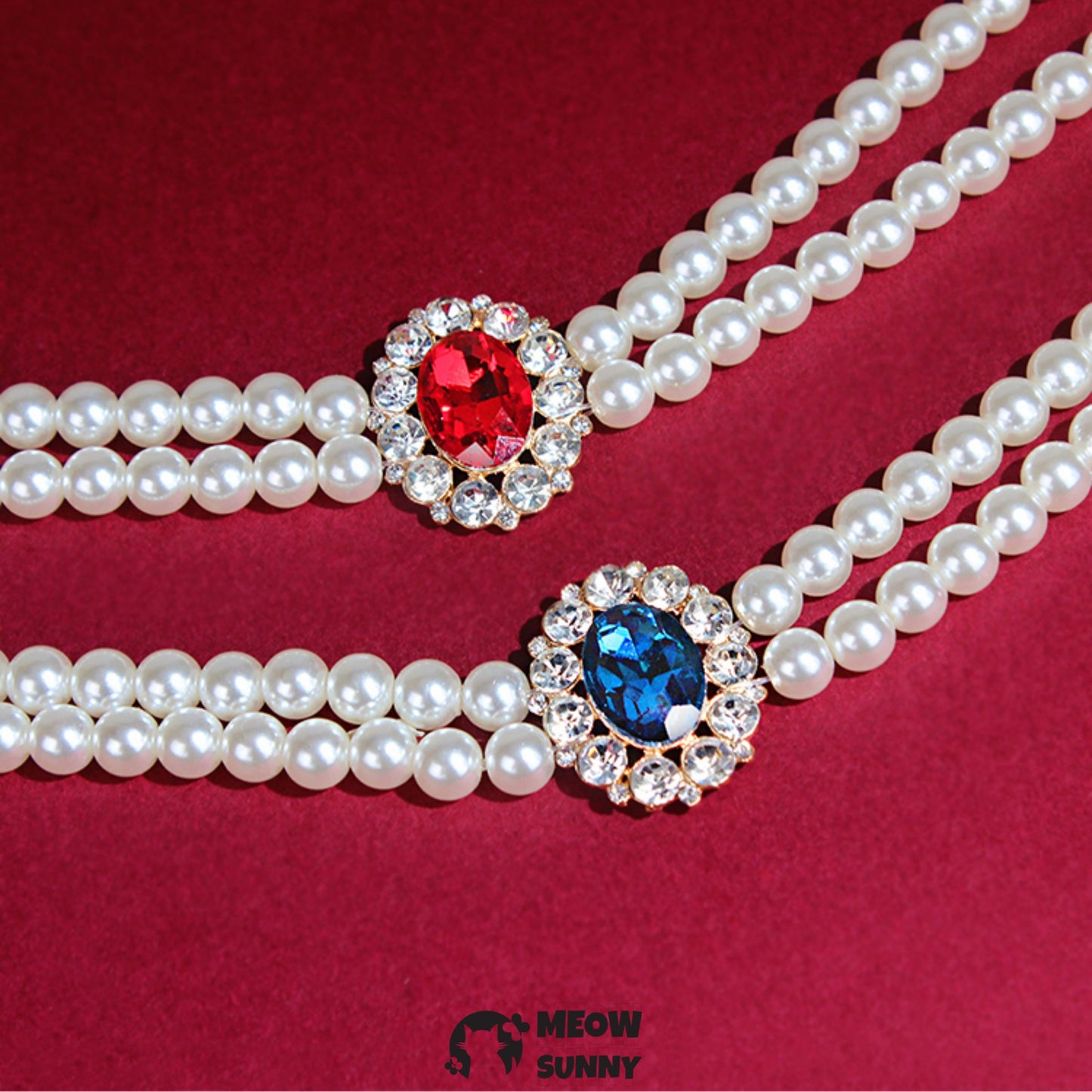 Pet Dog & Cat Perals Beads Necklace Collar