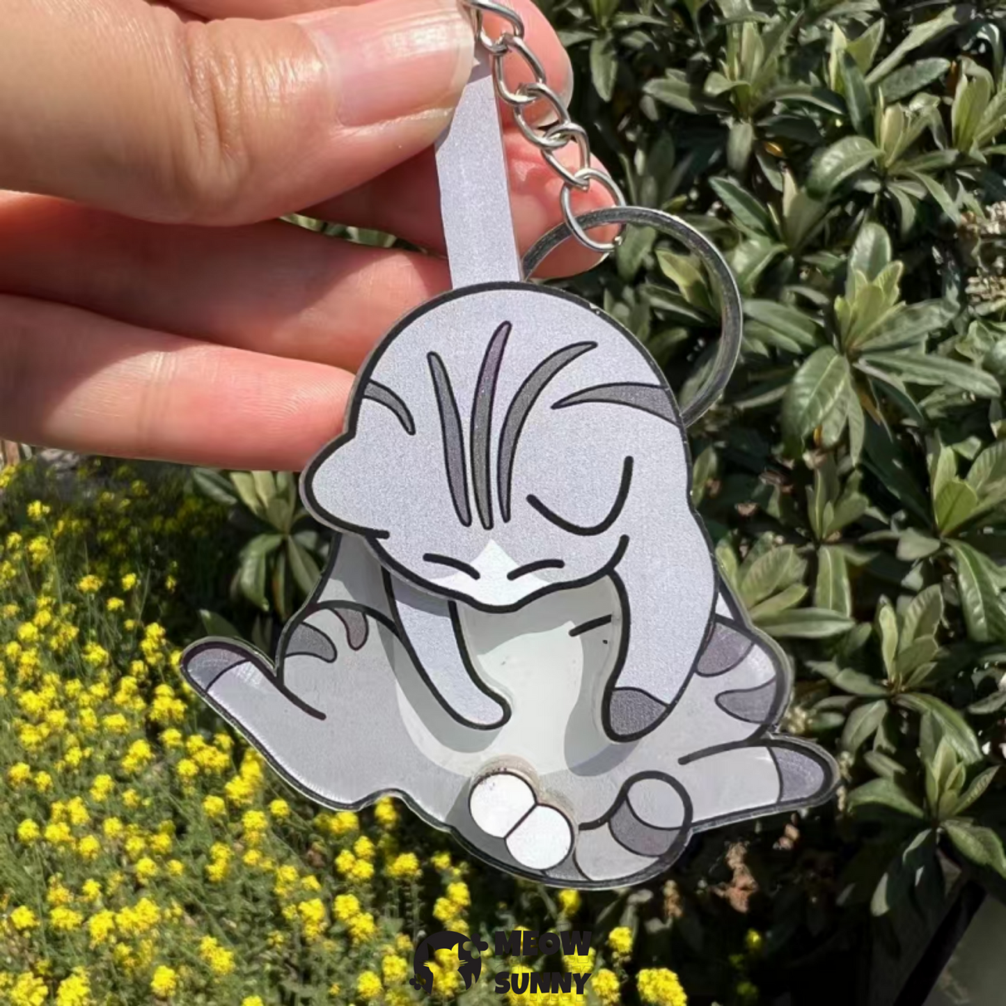 Funny Cat Keychain