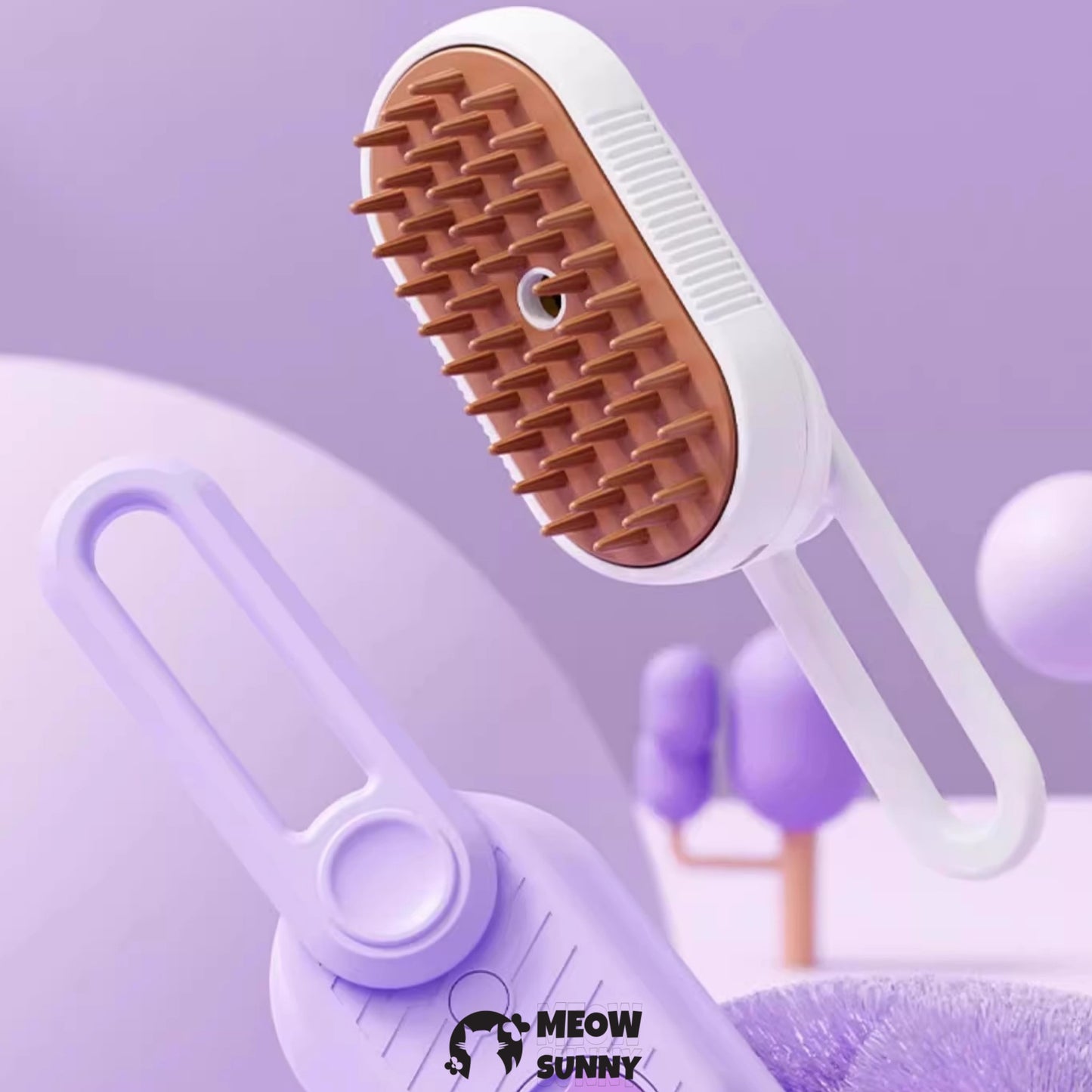 Cat Steam Brush for Cats and Dogs, Anti-Static