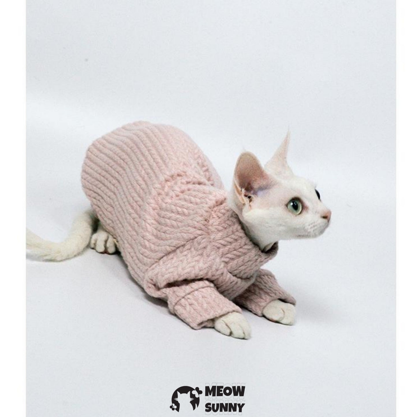 Wove Pet Cat Knitted Sweater,Pink