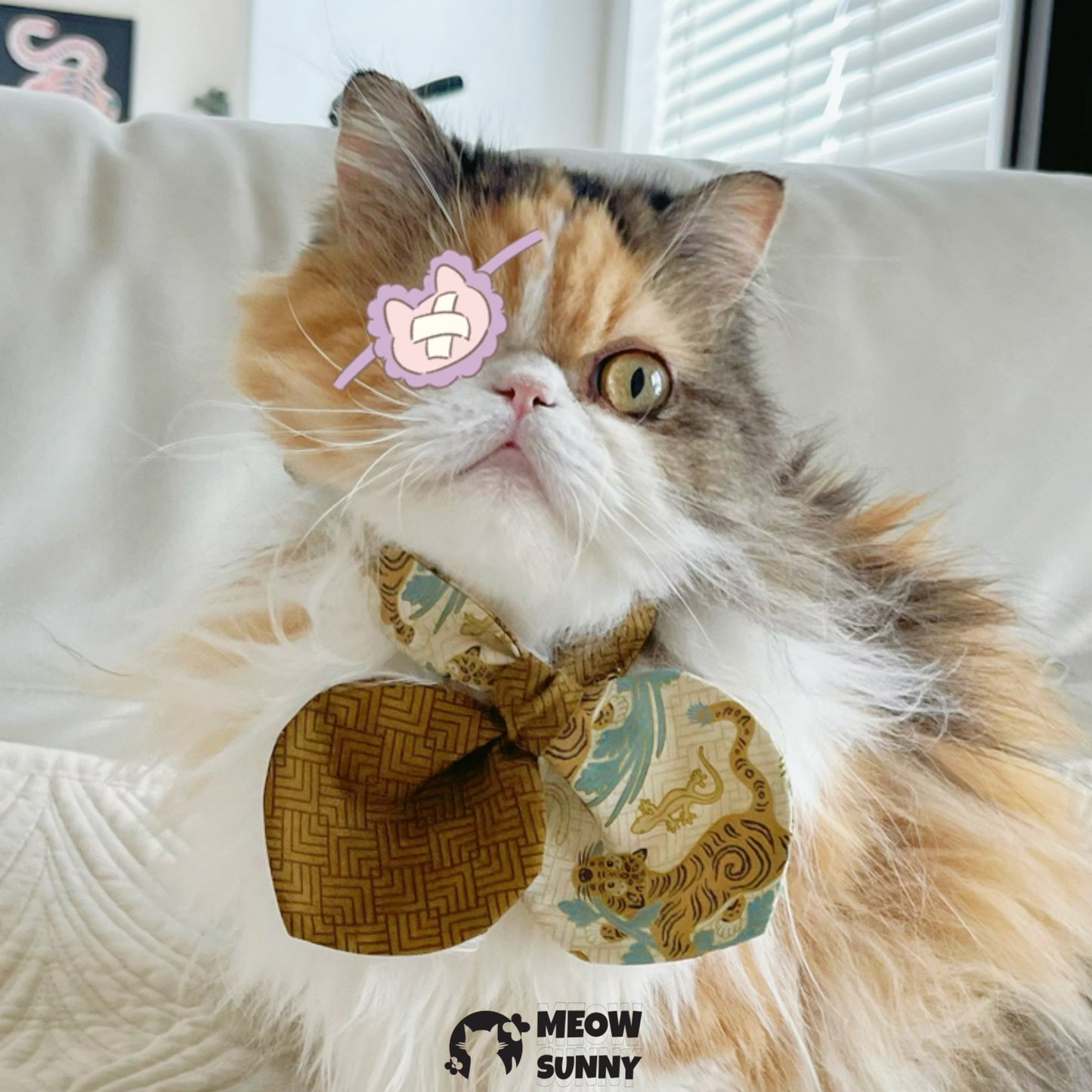 Cute Bowknot Cat & Dog Collar ,Lengthened Customization