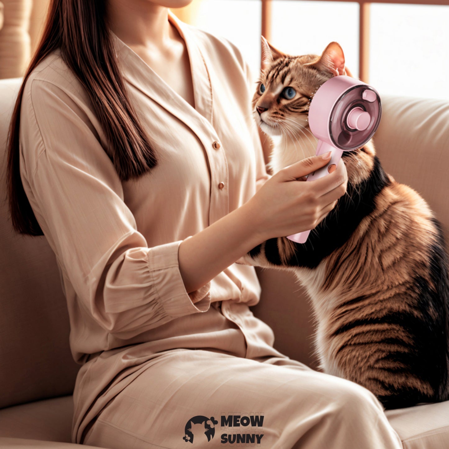 Cleaning Steamy Pet Brush,Anti-Static