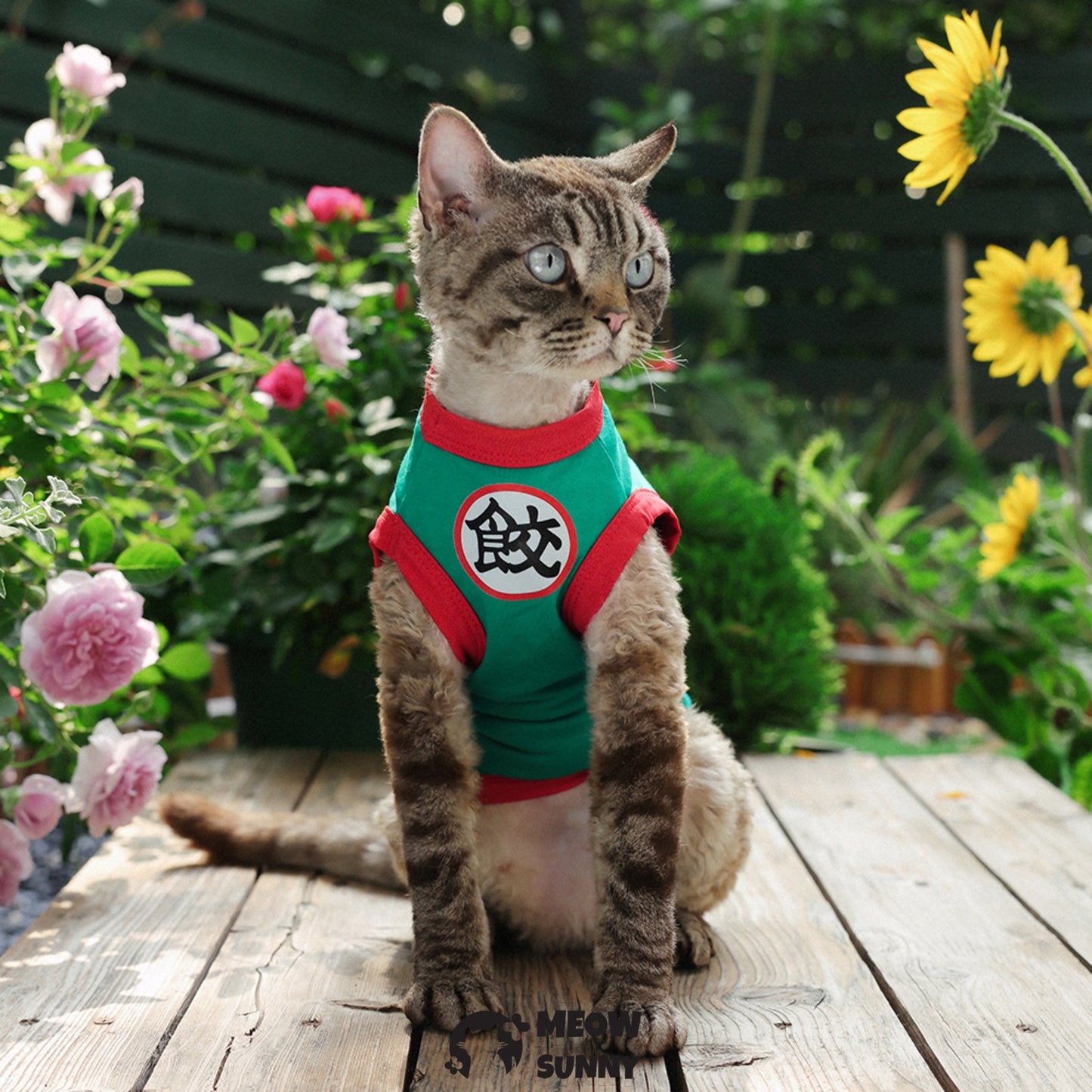 Summer thin cotton breathable cartoon cat vest