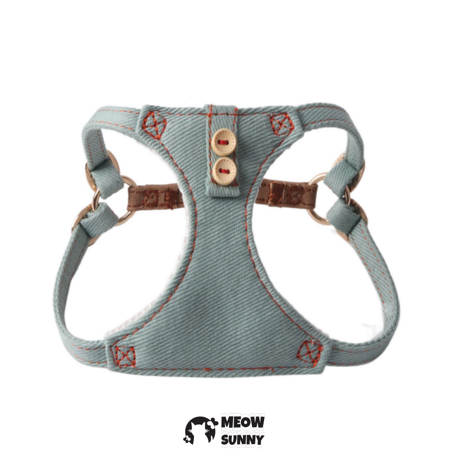 Dogs & Cats Soft Fabric Adjustable Comfortable Fit Vest Dog Harness