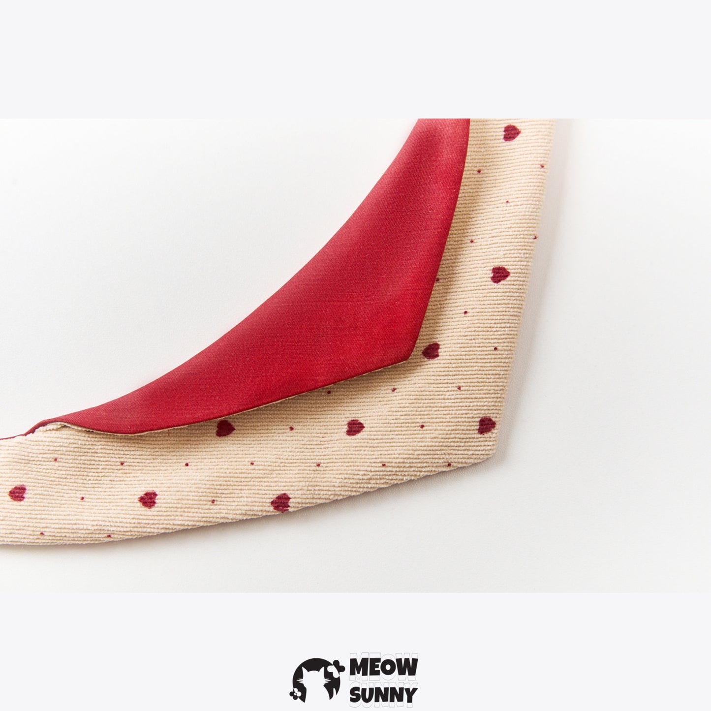 Christmas Love Pattern Corduroy Cat & Dog Triangle Pet Bibs