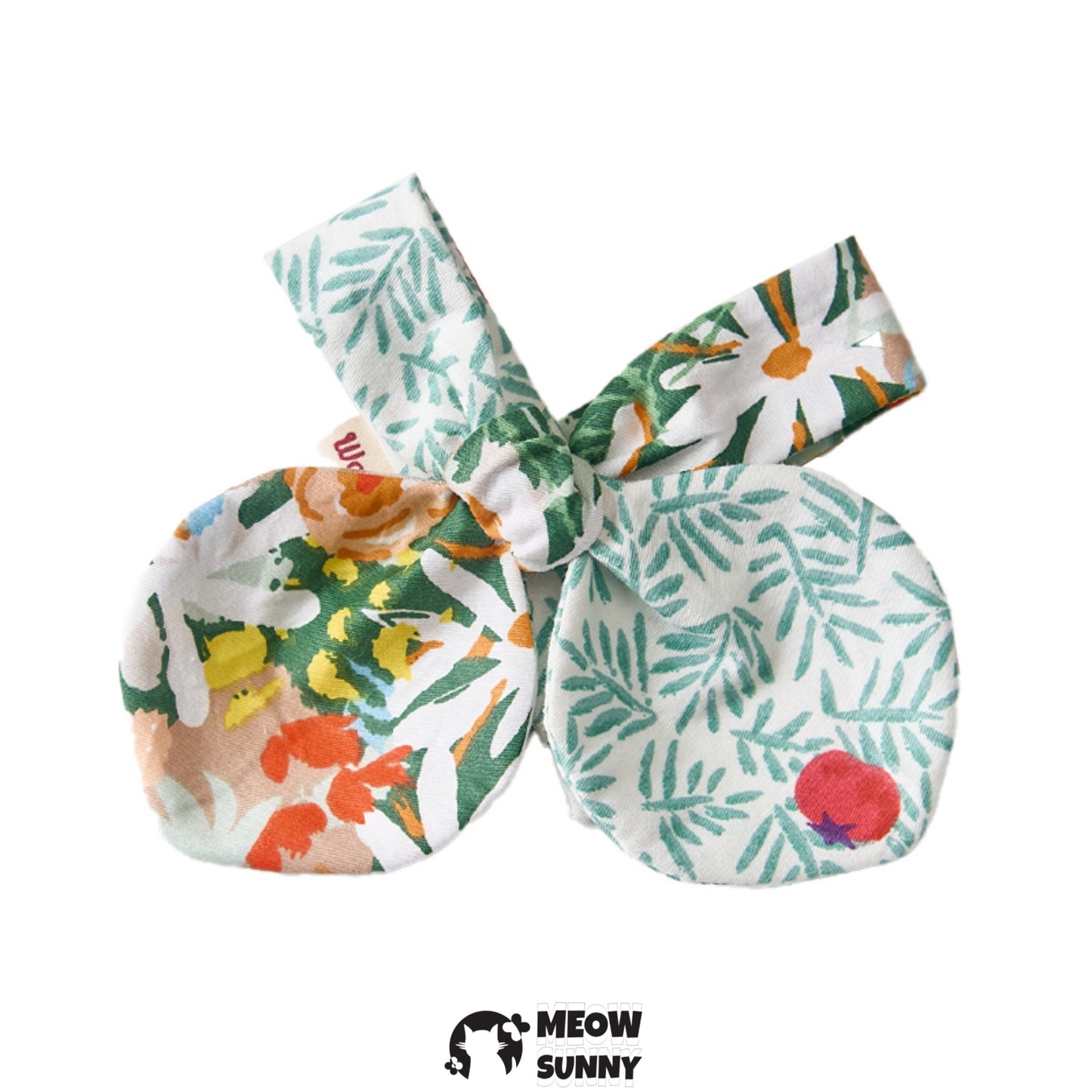 Heart-Shaped Collar Butterfly Flower Print Pet Cat &Dog Bowtie