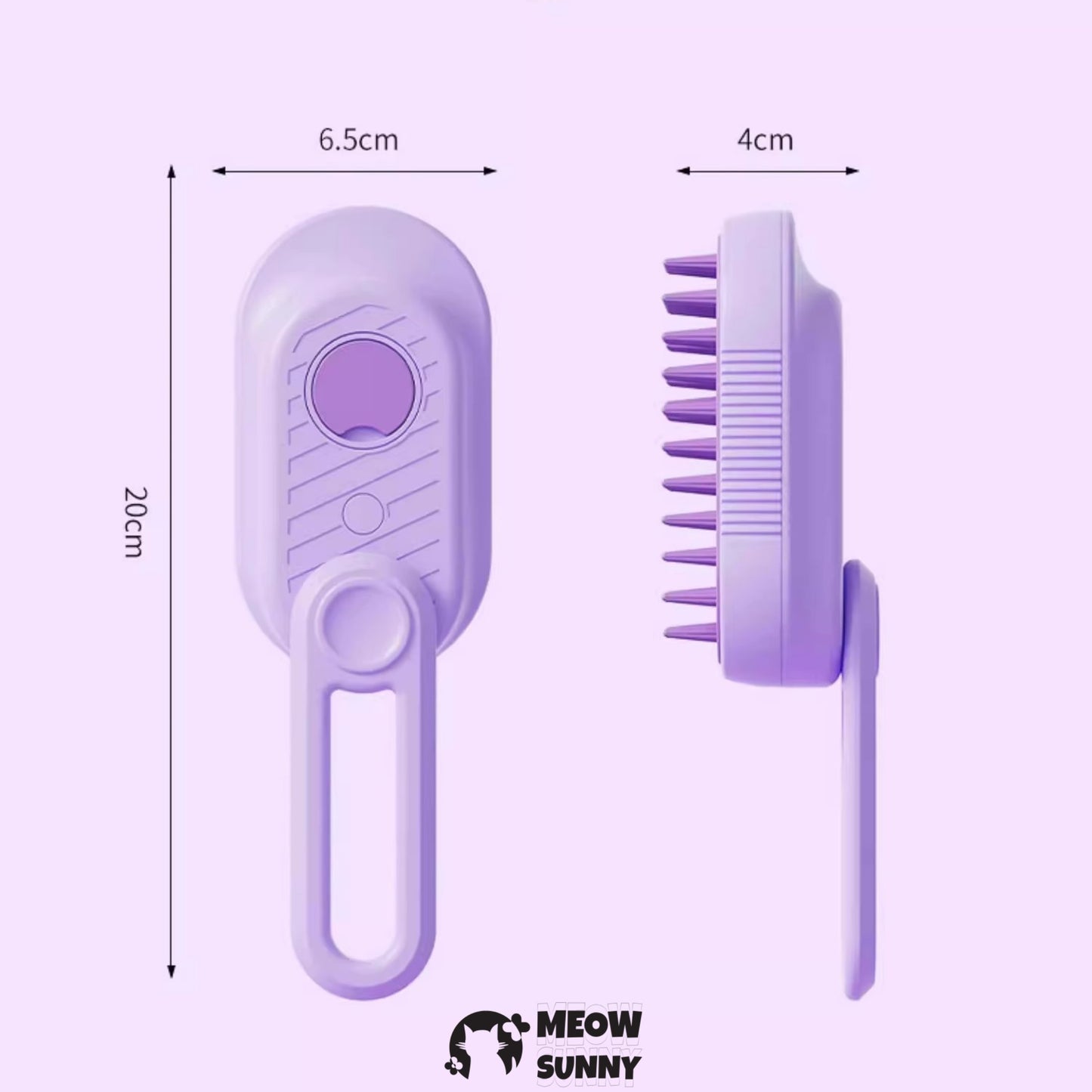 Cat Steam Brush for Cats and Dogs, Anti-Static