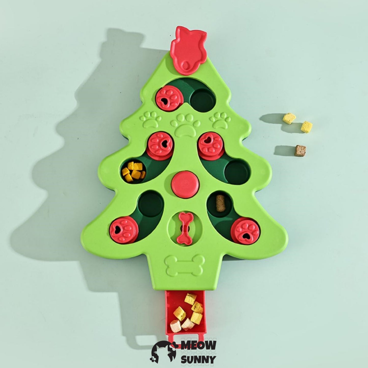 Christmas Tree Puzzle Play Cat Toy