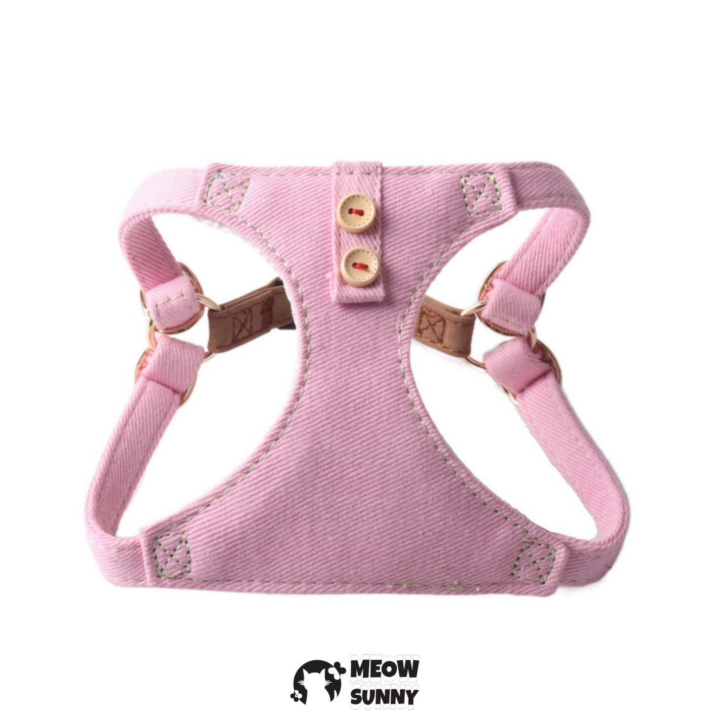Dogs & Cats Soft Fabric Adjustable Comfortable Fit Vest Dog Harness