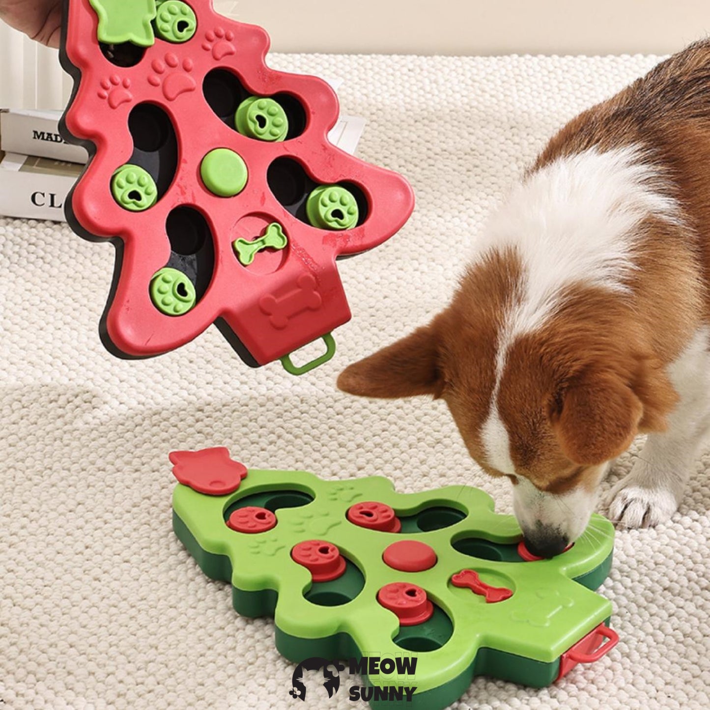 Christmas Tree Puzzle Play Cat Toy