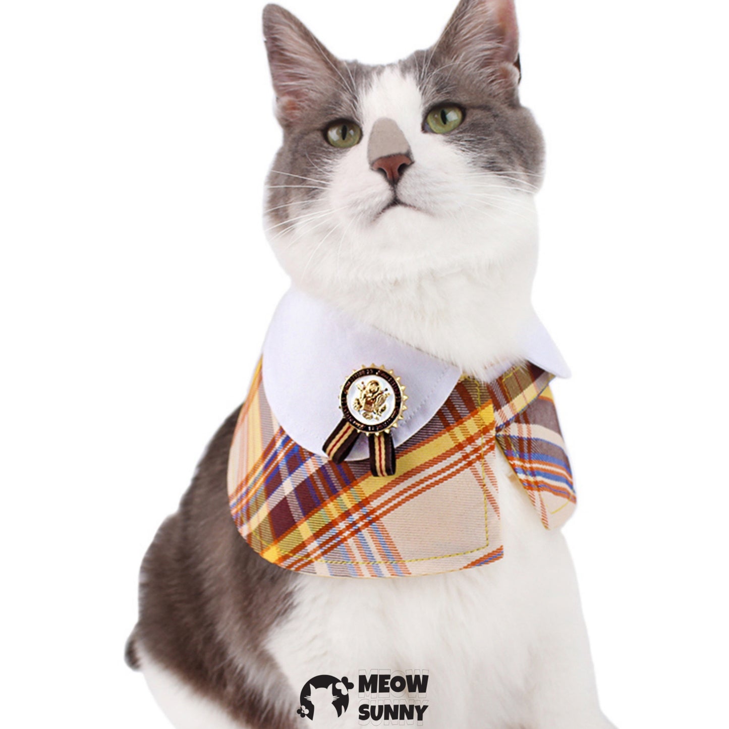 Elegant Dog & Cat Cape Plaid Holiday Pajama