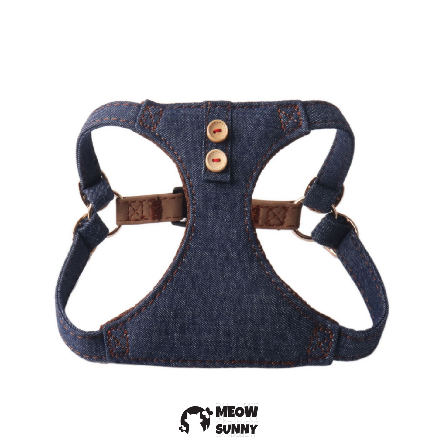 Dogs & Cats Soft Fabric Adjustable Comfortable Fit Vest Dog Harness