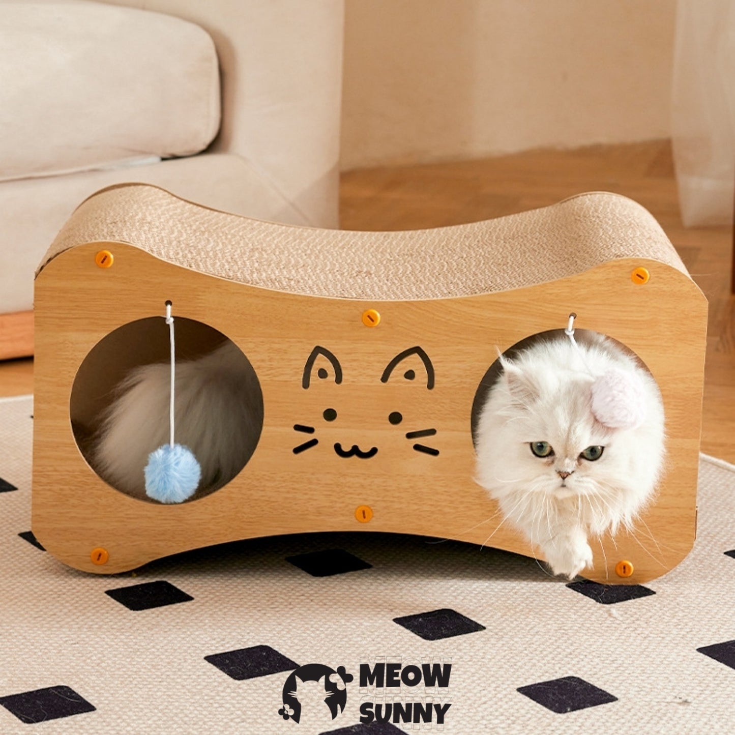 Suitable for Multi-Cat Households, Double-Layer Luxury Cat Scratching Board