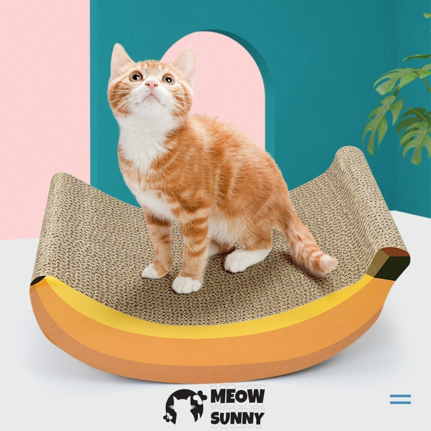 Banana Shaped Scratching Pad Cat Toy