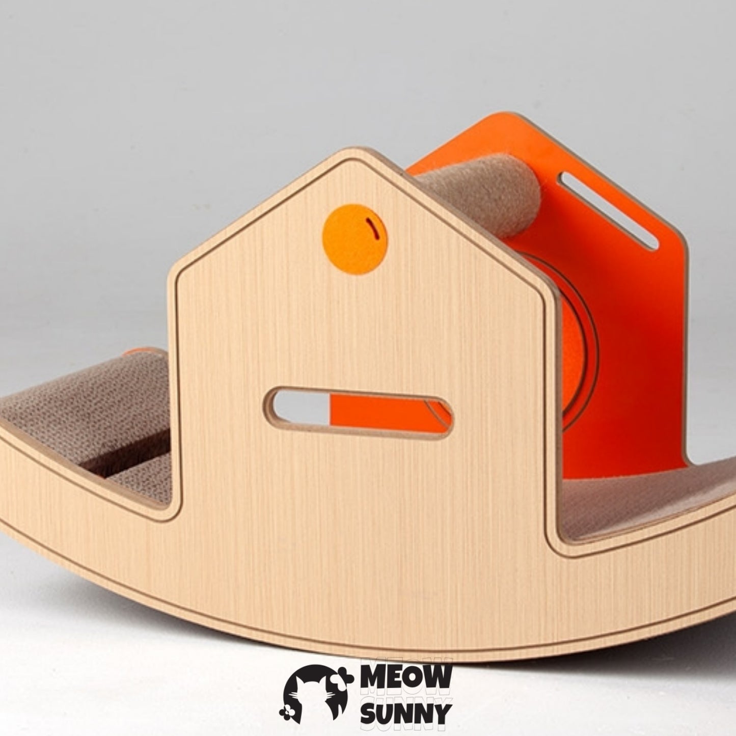 Cat Movable Hiding House Cat Scratching Board,Medium