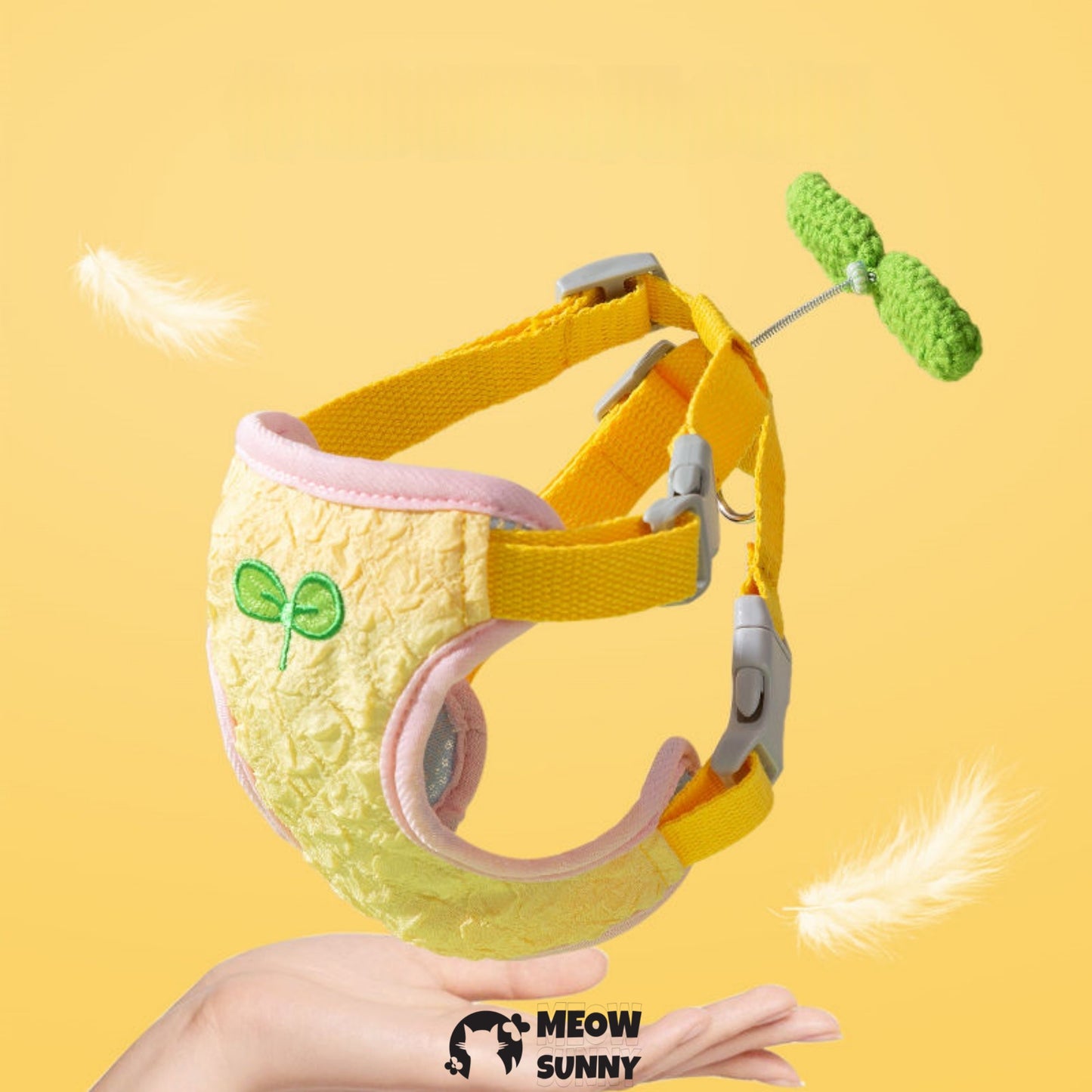 Summer Colorful Flowers Leash Harness Pets to Go Out with Harness & Leash