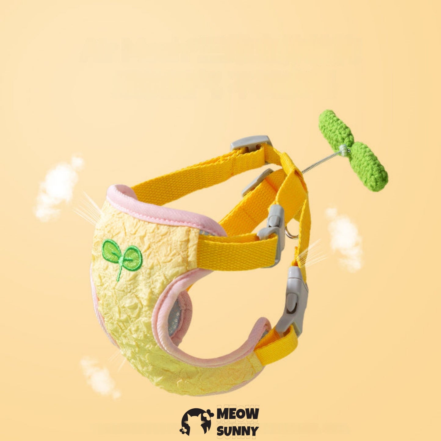 Summer Colorful Flowers Leash Harness Pets to Go Out with Harness & Leash