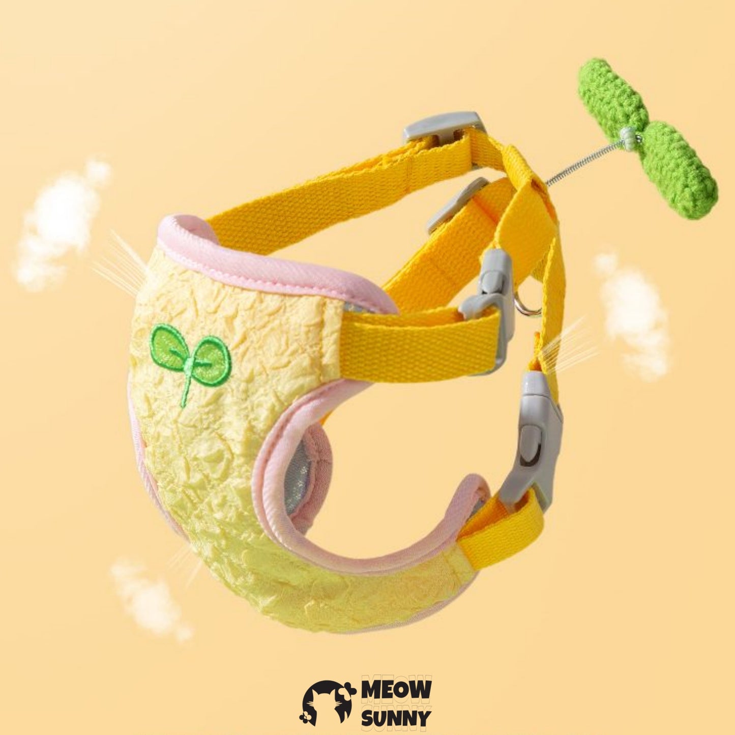 Summer Colorful Flowers Leash Harness Pets to Go Out with Harness & Leash