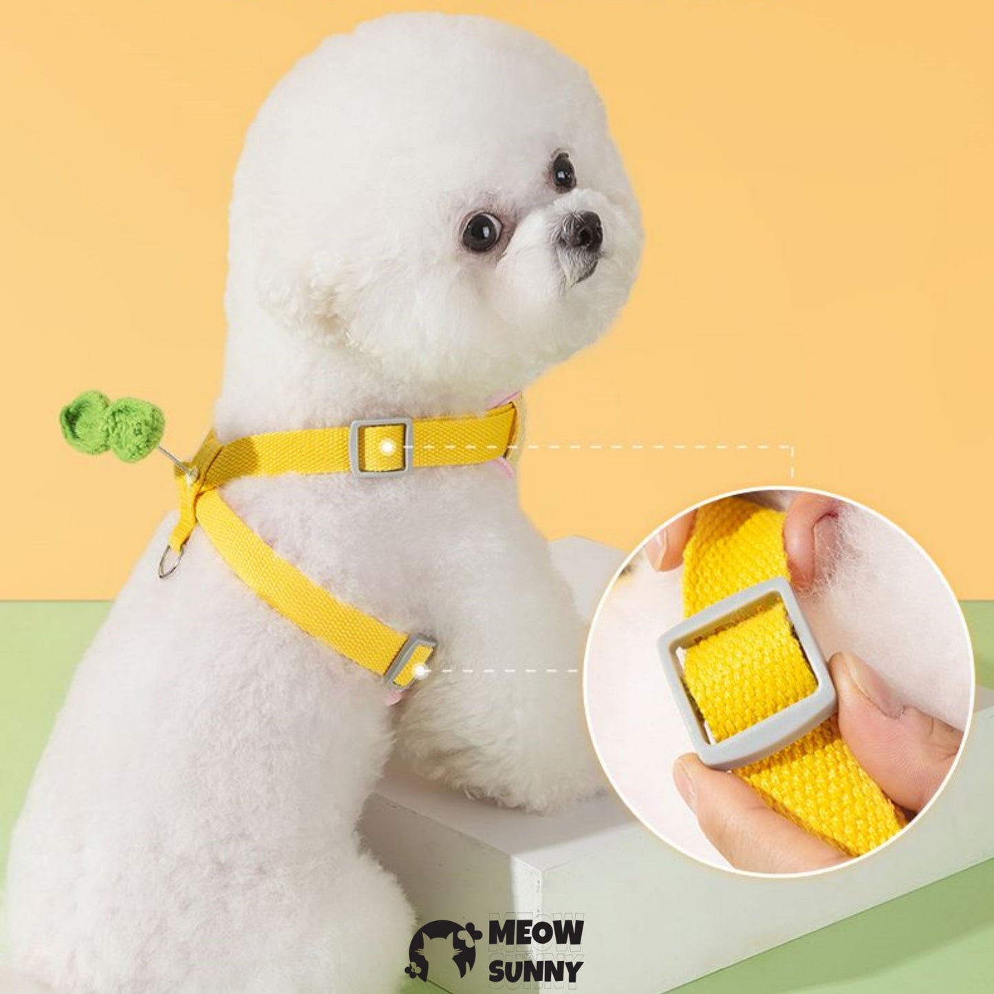 Summer Colorful Flowers Leash Harness Pets to Go Out with Harness & Leash