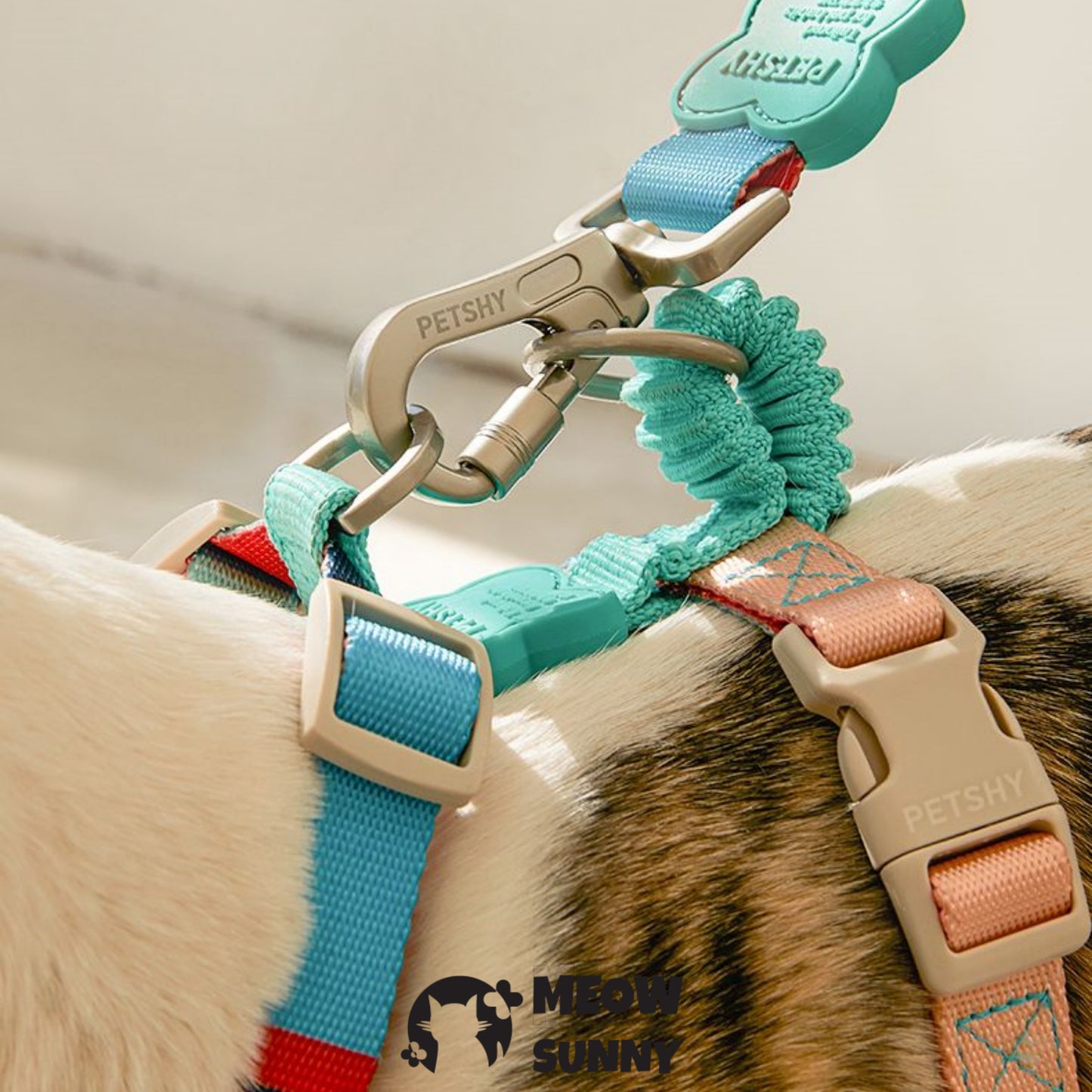 Basic Solid Adjustable Dog Harness, Blaze Green, Medium: 31.5 to 86.5-cm chest