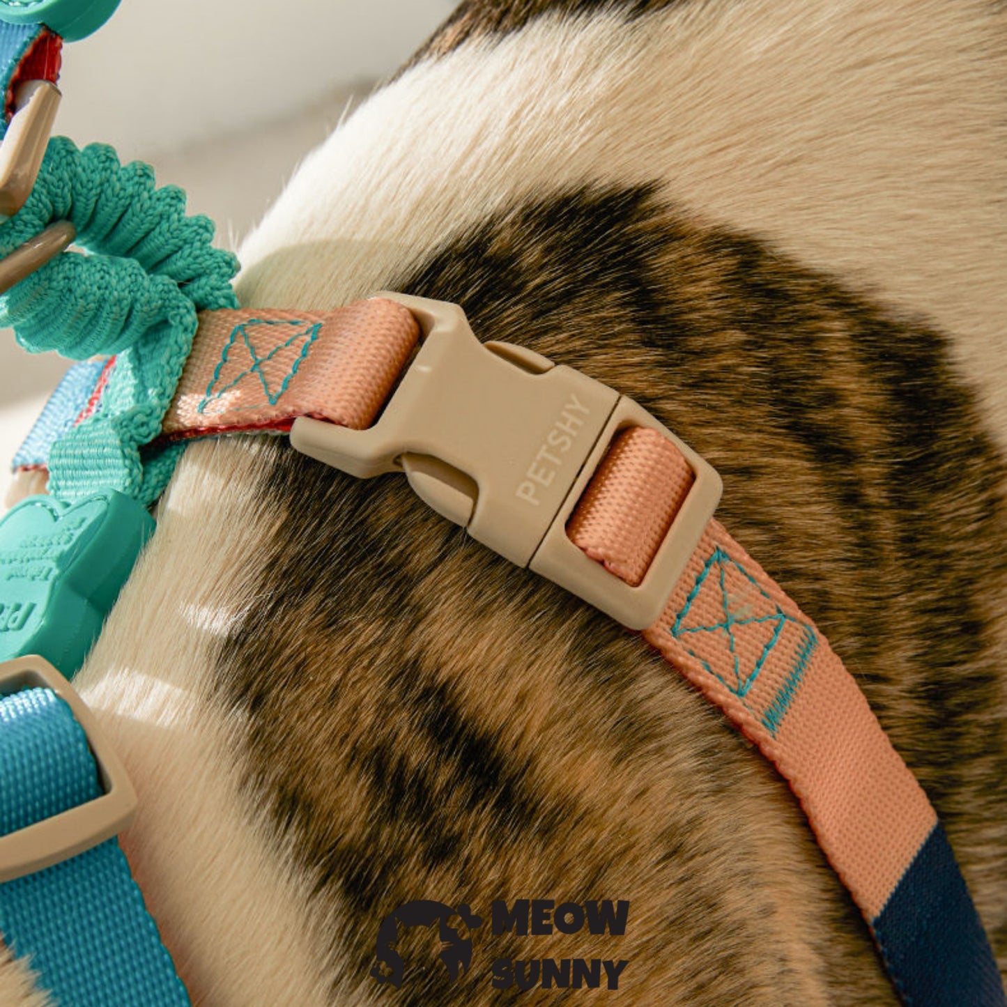 Basic Solid Adjustable Dog Harness, Blaze Green, Medium: 31.5 to 86.5-cm chest