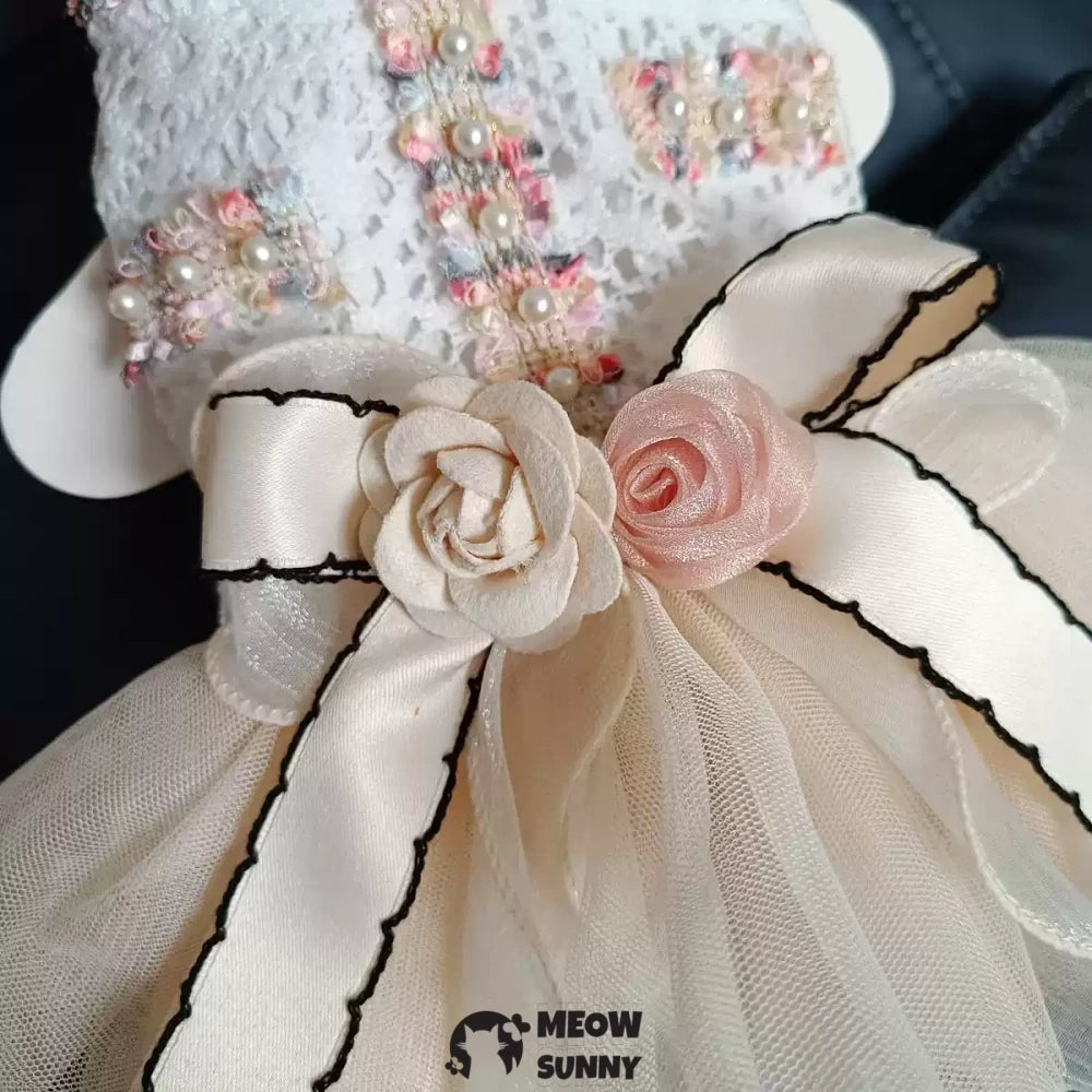 Flower scented dress pet clothes dog dress princess dress