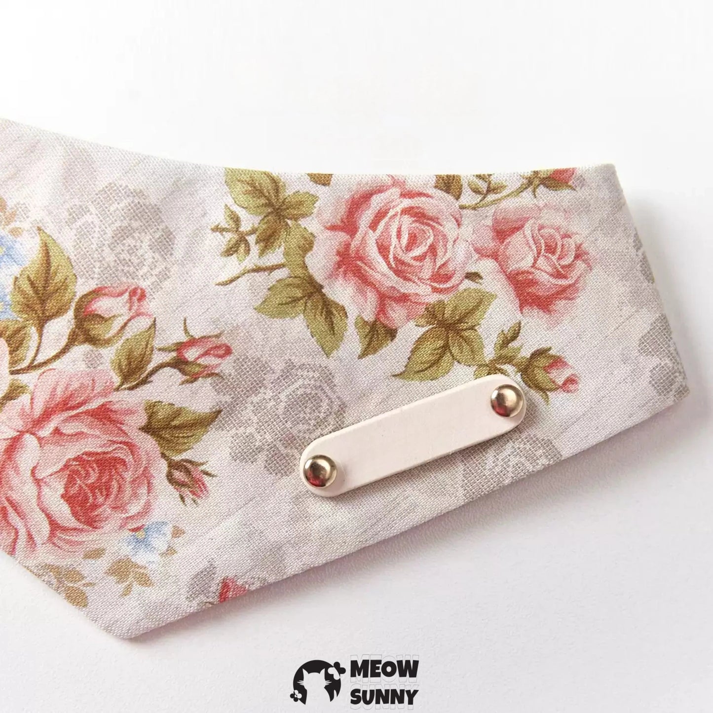 Rose Pet Cat & Dog Triangle Scarf, Customizable
