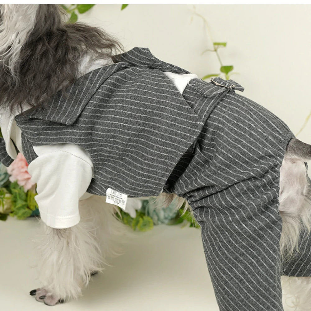 Dog suit dress pet four-legged clothes wedding suit