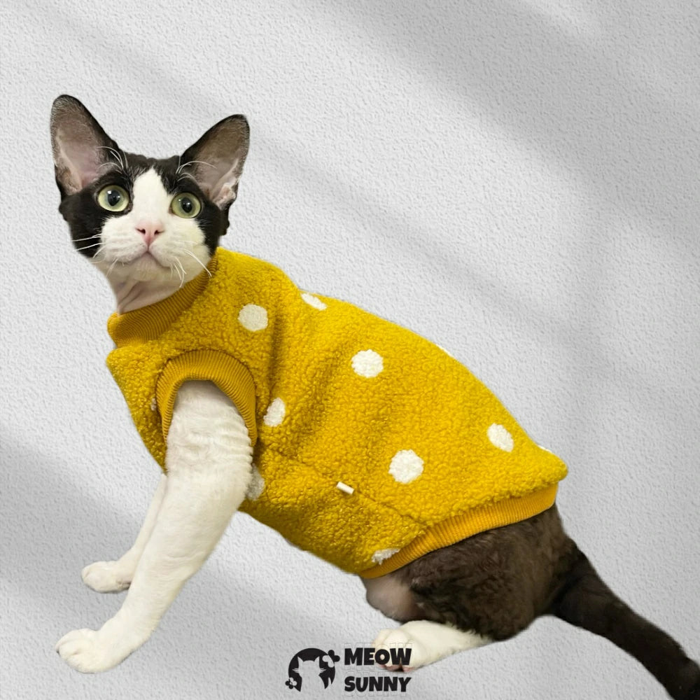 Hairless cat autumn and winter warm plush thick pet clothes