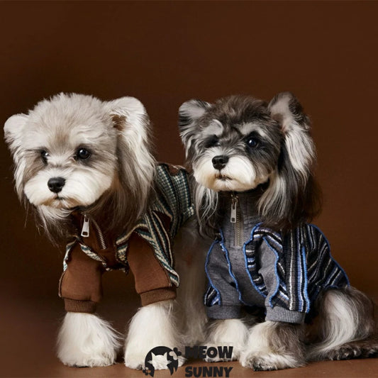 Autumn Pet Clothes Puppy Patchwork Sweatshirt