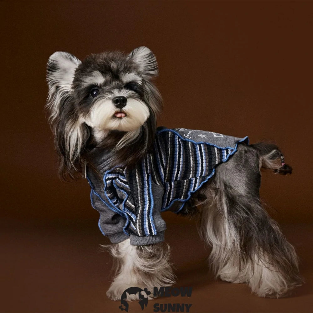 Autumn Pet Clothes Puppy Patchwork Sweatshirt