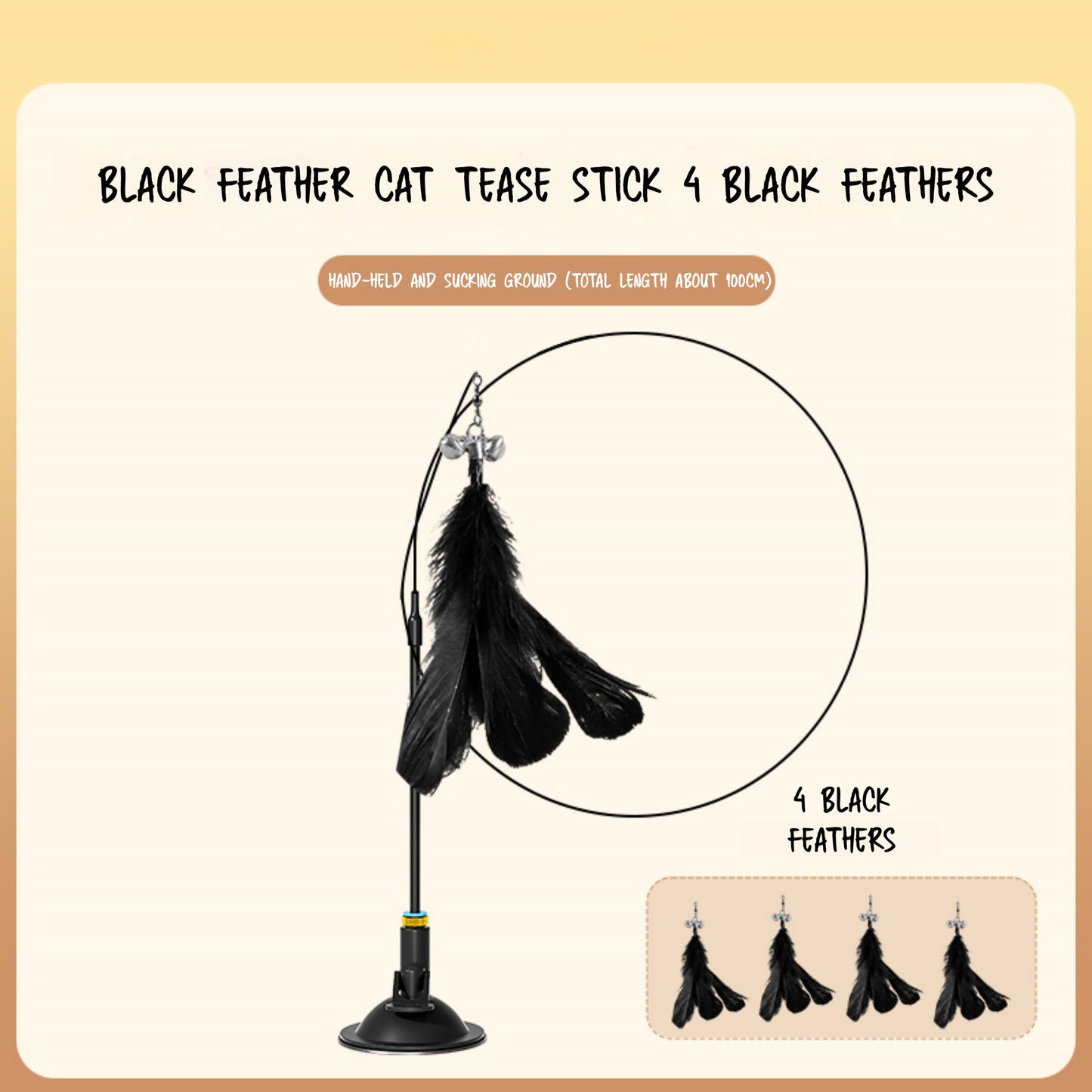Interactive Cat Toys Natural Bird Feather