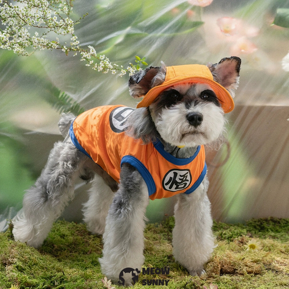 Cartoon pattern summer thin dog comfortable fashion T-shirt
