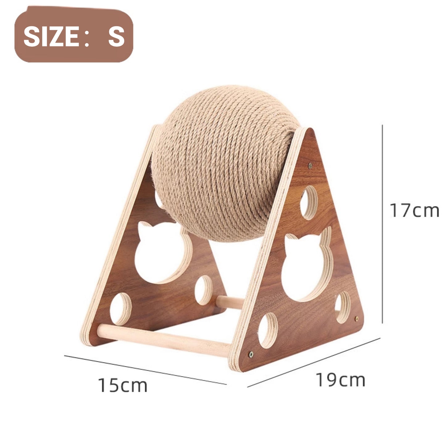 Cat Scratcher Toy-Cat Scratcher Ball Natural Sisal Cat Scratching Ball