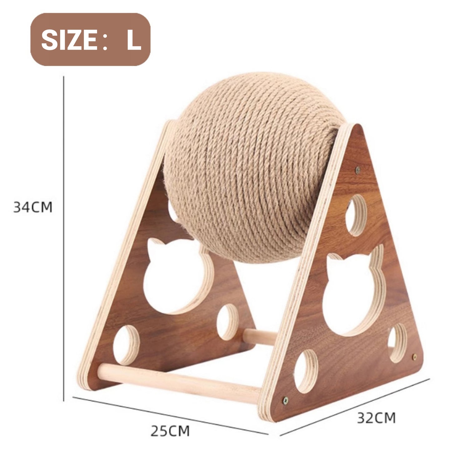 Cat Scratcher Toy-Cat Scratcher Ball Natural Sisal Cat Scratching Ball