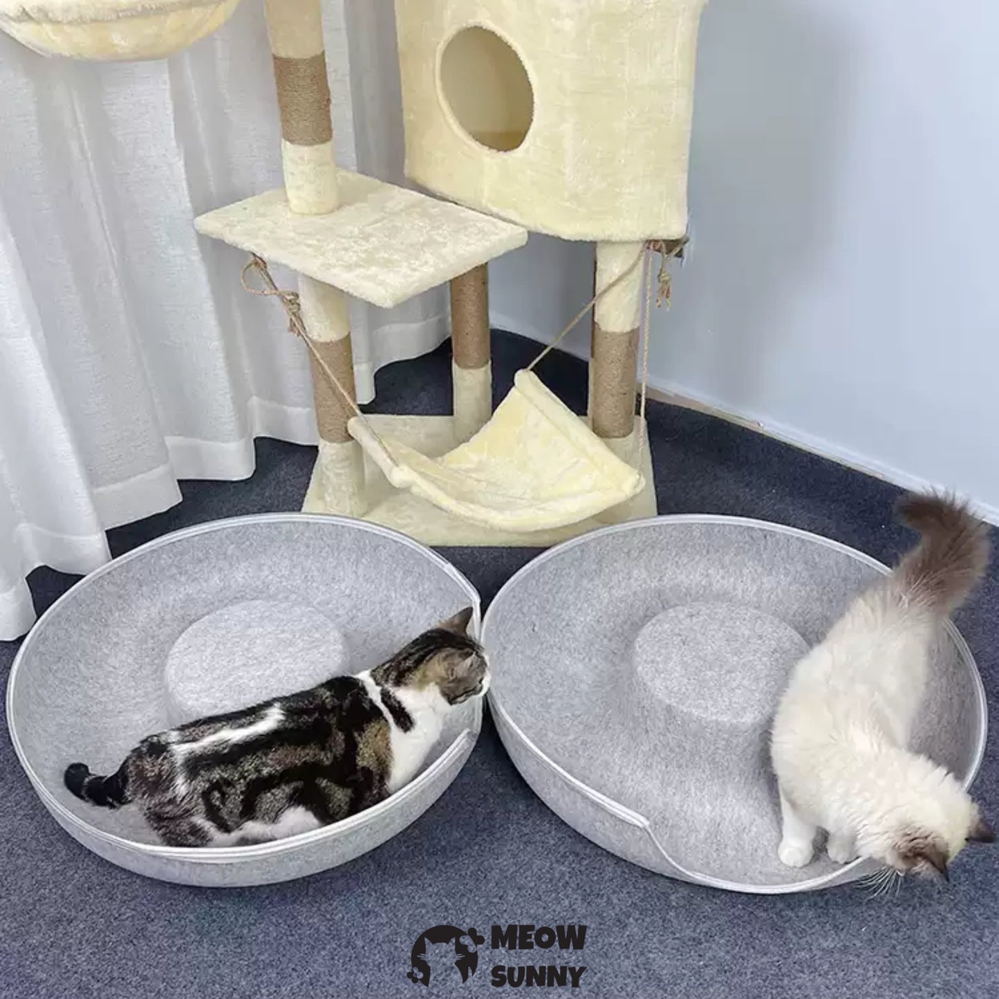 Cat Tunnel Bed for Indoor Cats